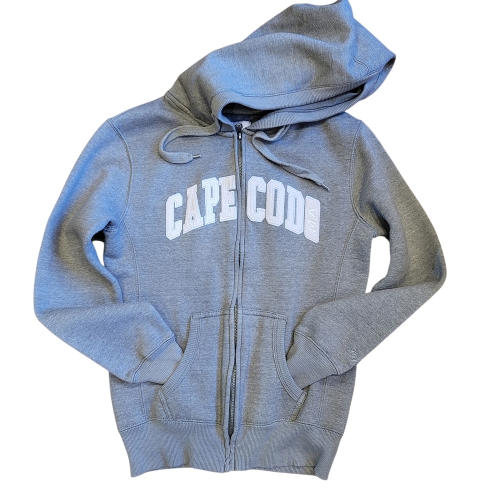 Sz Medium WMNS Grey Cuffy's of Cape Cod Hoodie Zip-up